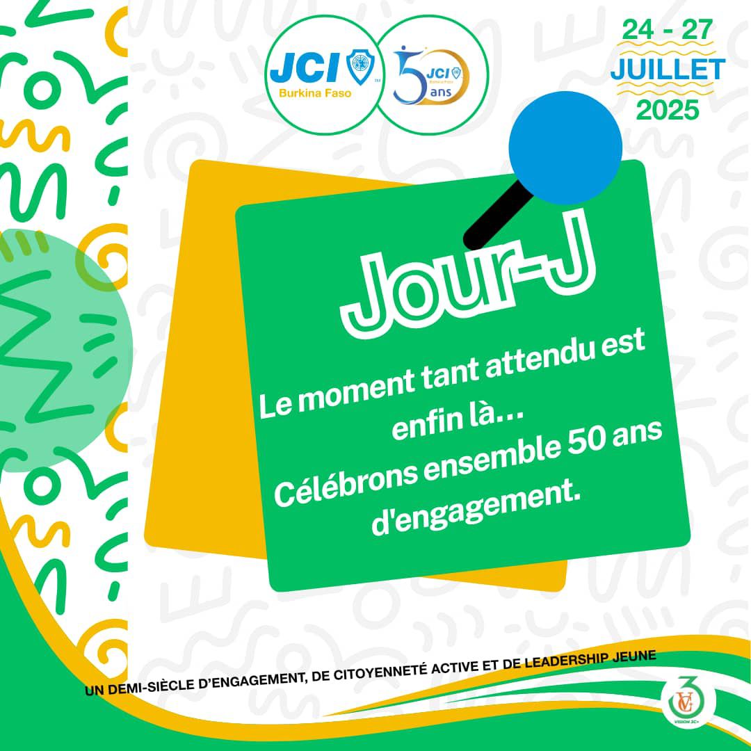 Soutien au Jubilé d’OR de la JCI Burkina Faso