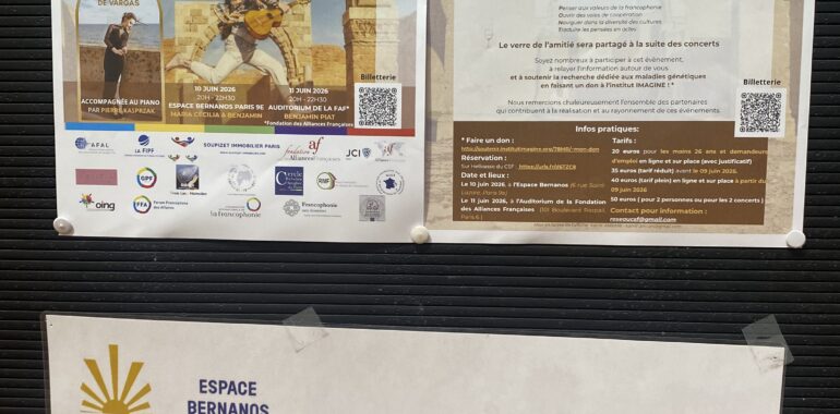 Le CONCERT FRANCOPHONE CARITATIF